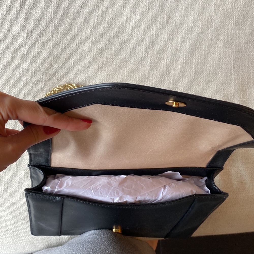 Banana Republic leather black handbag. New with tags - Picture 3 of 4